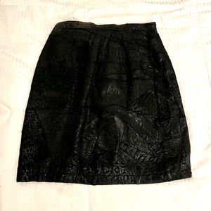 Vintage Leather Skirt